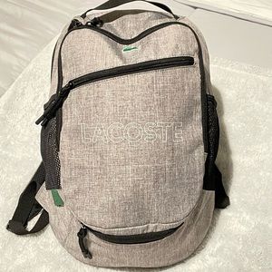 LACOSTE heathered canvas backpack